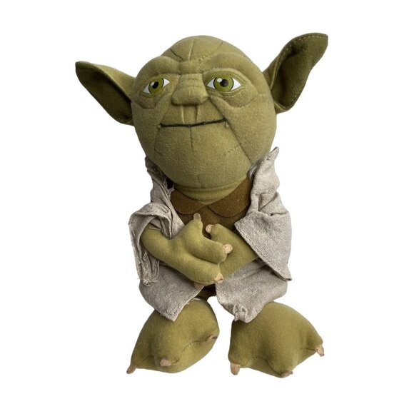 Underground Toys Star Wars Talking Yoda Plush Stuffed Doll Toy 10" - Picture 3 of 9